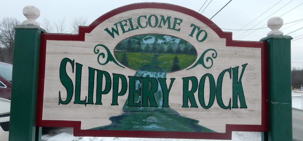 Welcome to Slippery Rock Township Sign